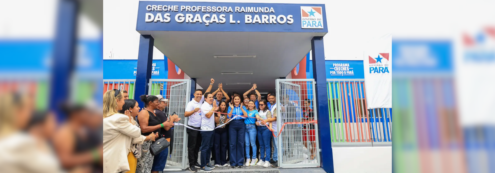 notícia: Governadora Hana Ghassan entrega 6ª creche no Marajó e amplia educação infantil na região